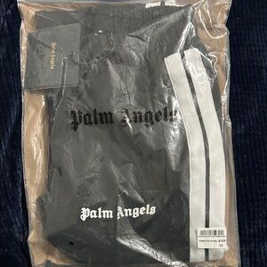Palm Angels Black and White Track Pants